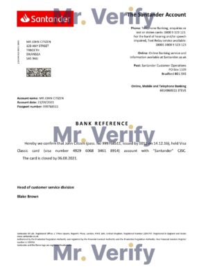England Editable Templates 12 Download United Kingdom Santander Bank Reference Letter Templates | Editable Word