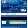 Editable USA ADP Earnings bank visa electron card Templates in PSD Format