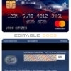 Editable USA BMO Bank of Montreal bank mastercard Templates in PSD Format