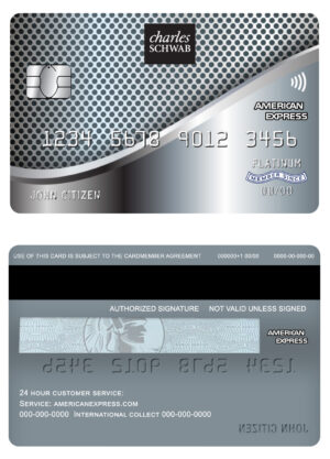 USA Editable Templates 1 Fillable USA Charles Schwab & Co bank American Express card Templates