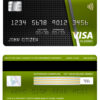 Editable USA Citizens bank visa classic card Templates in PSD Format