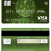 Editable USA Commerce bank visa classic card Templates in PSD Format