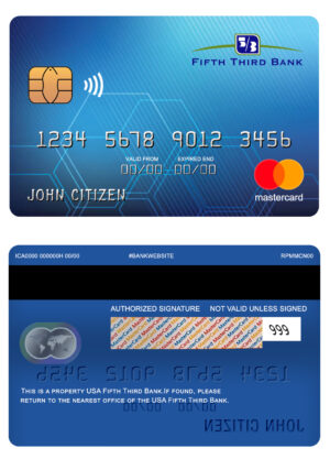 USA Editable Templates 11 Fillable USA Fifth Third bank mastercard Templates