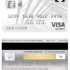 Fillable USA First Bank of Wiki visa classic card Templates | Layer-Based PSD