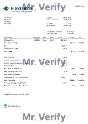 High-Quality USA FlexiTime workforce management & amp payroll solutions Invoice Template PDF | Fully Editable