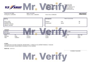 USA Editable Templates 4 High-Quality USA Fly Away Travel agency Invoice Template PDF | Fully Editable