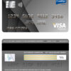 Editable USA Indiana Centier bank visa platinum card Templates in PSD Format