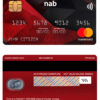 Fillable USA NAB bank mastercard Templates | Layer-Based PSD