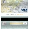 Fillable USA University of Southern Indiana bank visa classic card Templates | Layer-Based PSD