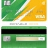 Fillable USA Waste Management bank visa classic card Templates | Layer-Based PSD