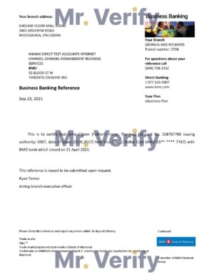 USA Editable Templates 14 Download USA BMO Bank Reference Letter Templates | Editable Word