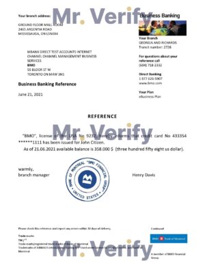 USA Editable Templates 4 Download USA BMO Bank Reference Letter Templates | Editable Word