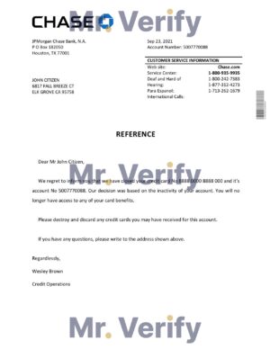 USA Editable Templates 6 Download USA Chase Bank Reference Letter Templates | Editable Word