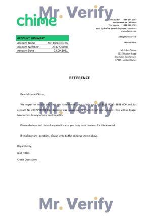 USA Editable Templates 7 Download USA Chime Bank Reference Letter Templates | Editable Word