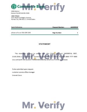 USA Editable Templates 5 Download USA Commerce Bank Reference Letter Templates | Editable Word