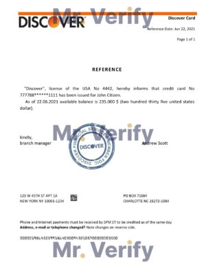 USA Editable Templates 12 Download USA Discover Bank Reference Letter Templates | Editable Word