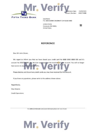 USA Editable Templates 2 Download USA Fifth Third Bank Reference Letter Templates | Editable Word
