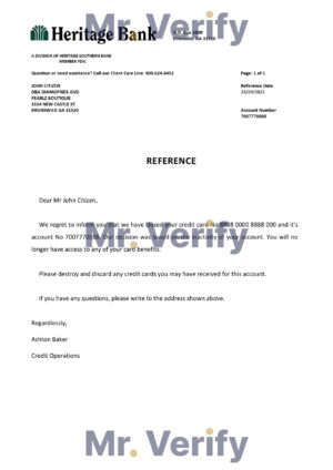 USA Editable Templates 16 Download USA Heritage Bank Reference Letter Templates | Editable Word