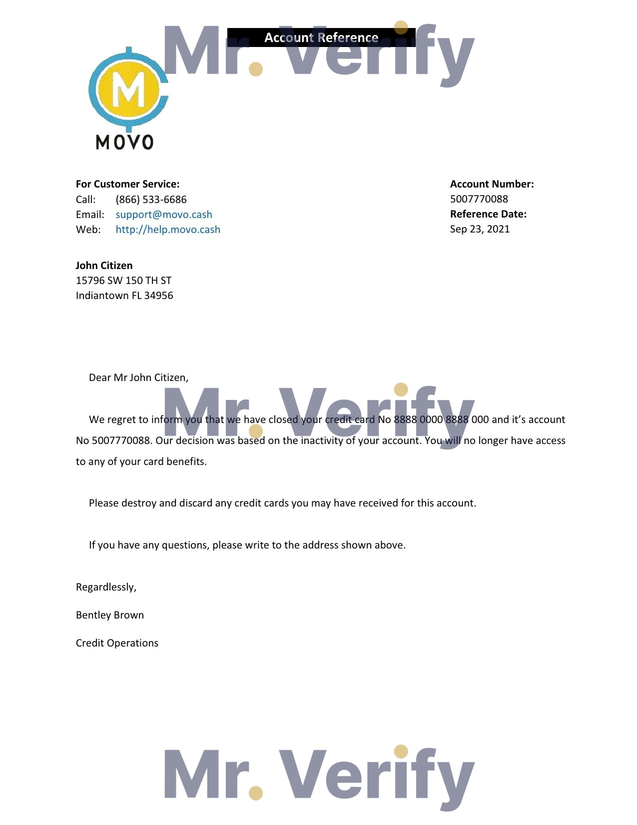 Download USA Mov Bank Reference Letter Templates | Editable Word