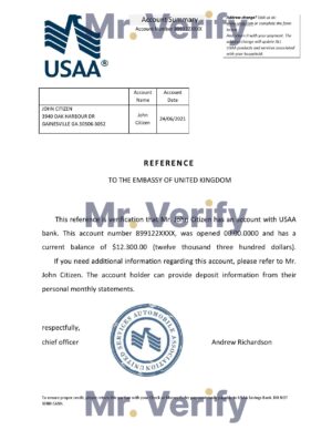 USA Editable Templates 16 Download USA USAA Bank Reference Letter Templates | Editable Word