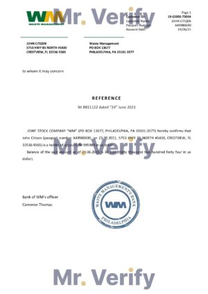 USA Editable Templates 13 Download USA WM Bank Reference Letter Templates | Editable Word