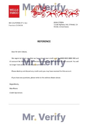 Download USA Wells Fargo Bank Reference Letter Templates | Editable Word