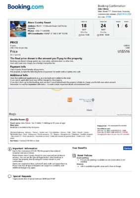 Customizable Uganda Airbnb Reservation Template | Word & PDF Formats