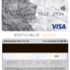 Fillable United Kingdom HSBC visa classic card Templates | Layer-Based PSD