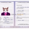 United States of America cat Fake PSD Passport | Instant Download