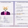 United States of America dog Fake PSD Passport | Instant Download