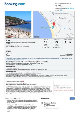 Customizable Uruguay Airbnb Reservation Template | Word & PDF Formats