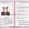 Vanuatu cat Fake PSD Passport | Instant Download