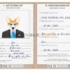 Vietnam dog Fake PSD Passport | Instant Download