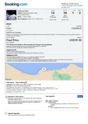 Customizable Yemen Airbnb Reservation Template | Word & PDF Formats (Copy)