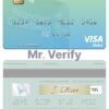 Editable Zimbabwe Standard Chartered visa debit credit card Templates in PSD Format