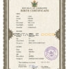 Authentic Zimbabwe Birth Certificate Template | Customize and Download Online