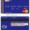 Fillable yellowdo universal multipurpose bank mastercard debit credit card Templates | Layer-Based PSD