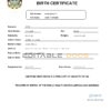 Authentic Antigua and Barbuda Birth Certificate Template | Customize and Download Online