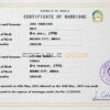 Angola Marriage Certificate | Editable PSD Templates