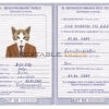 Austria cat Fake PSD Passport | Instant Download