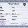 Authentic Austria Birth Certificate Template | Customize and Download Online
