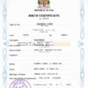Authentic Fiji Birth Certificate Template | Customize and Download Online