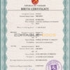Authentic Finland Birth Certificate Template | Customize and Download Online