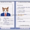 Bahamas cat Fake PSD Passport | Instant Download