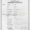 Bahrain Marriage Certificate | Editable PSD Templates