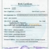 Authentic Bangladesh Birth Certificate Template | Customize and Download Online