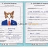 Belarus cat Fake PSD Passport | Instant Download