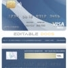 Fillable Brazil Safra bank visa card Templates | Layer-Based PSD