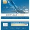 Editable Brazil Votorantim bank visa card Templates in PSD Format
