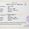 Burkina Faso Marriage Certificate | Editable PSD Templates